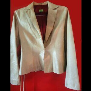 Leather Jacket, John Carlisle Essentials,  Fitted waist, Med